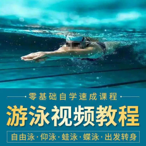 游泳教程零基础新手自学蛙泳蝶泳仰泳自由泳技巧视频教学培训…-淘宝虚拟仓